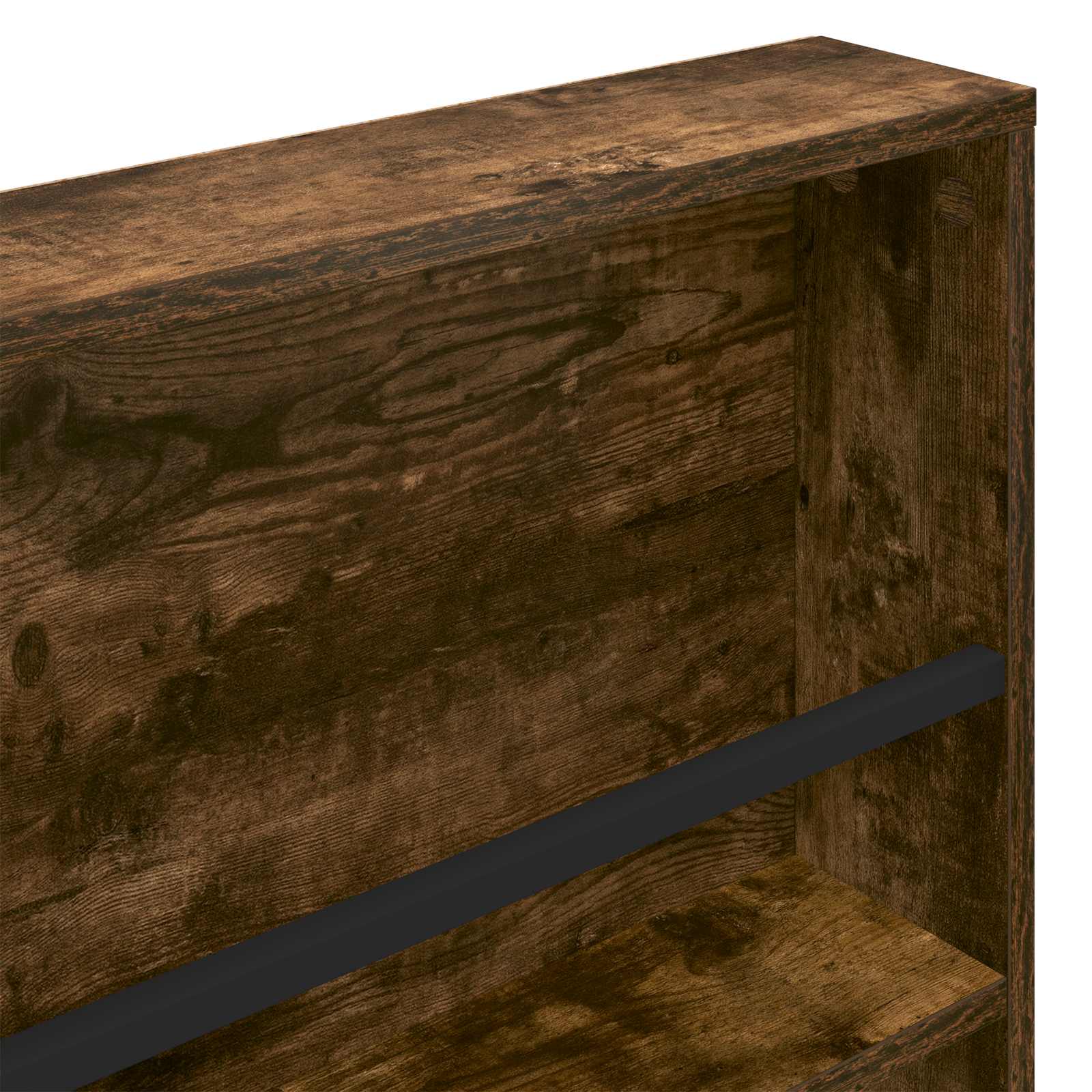 Tijdschrift Rek Gerookt eiken 80 x 12 x 70 cm Bewerkt hout is nu te koop bij PeponiXL, paradijselijk wonen!