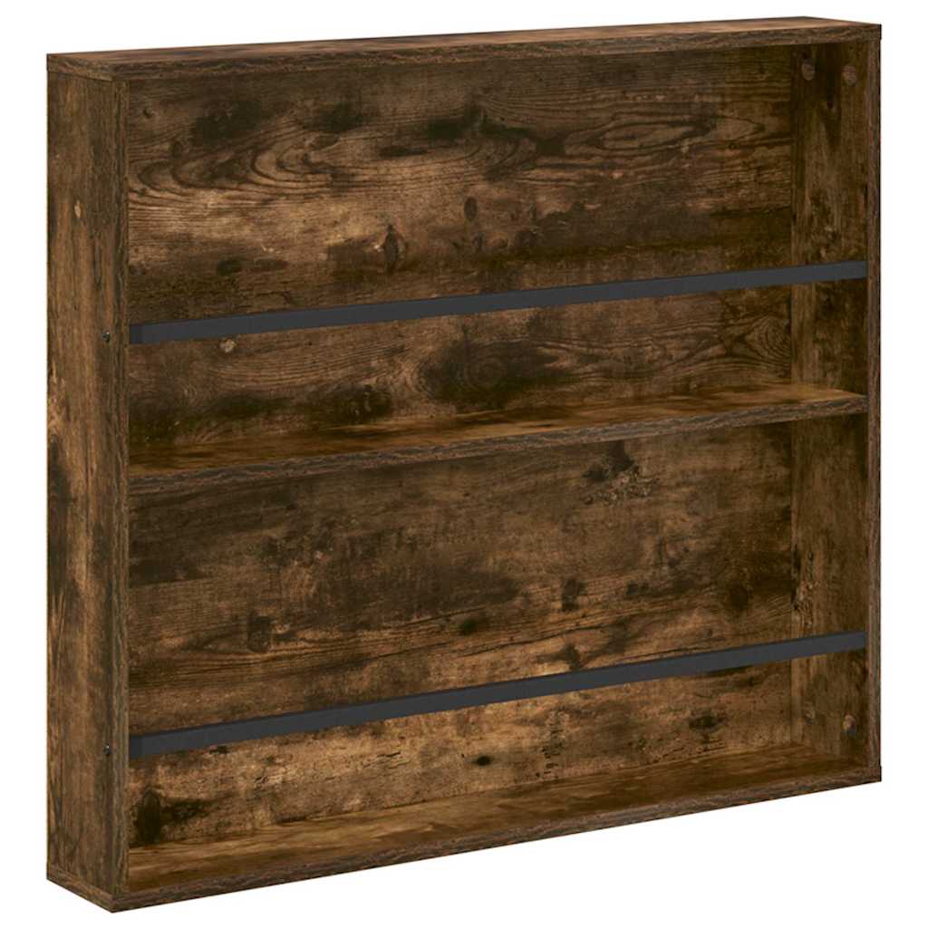 Tijdschrift Rek met plank 2 pcs Gerookt eiken 80 x 12 x 70 cm is nu te koop bij PeponiXL, paradijselijk wonen!
