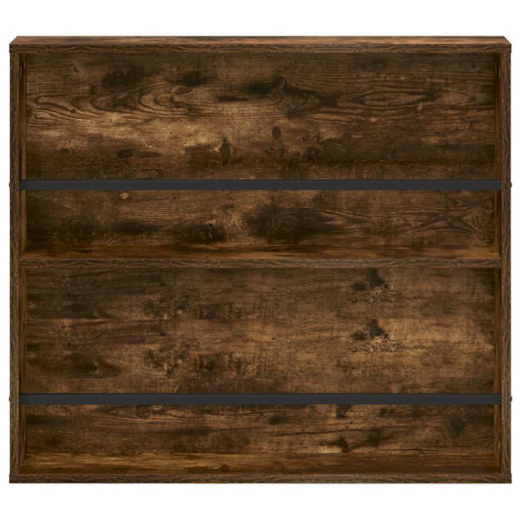 Tijdschrift Rek met plank 2 pcs Gerookt eiken 80 x 12 x 70 cm is nu te koop bij PeponiXL, paradijselijk wonen!