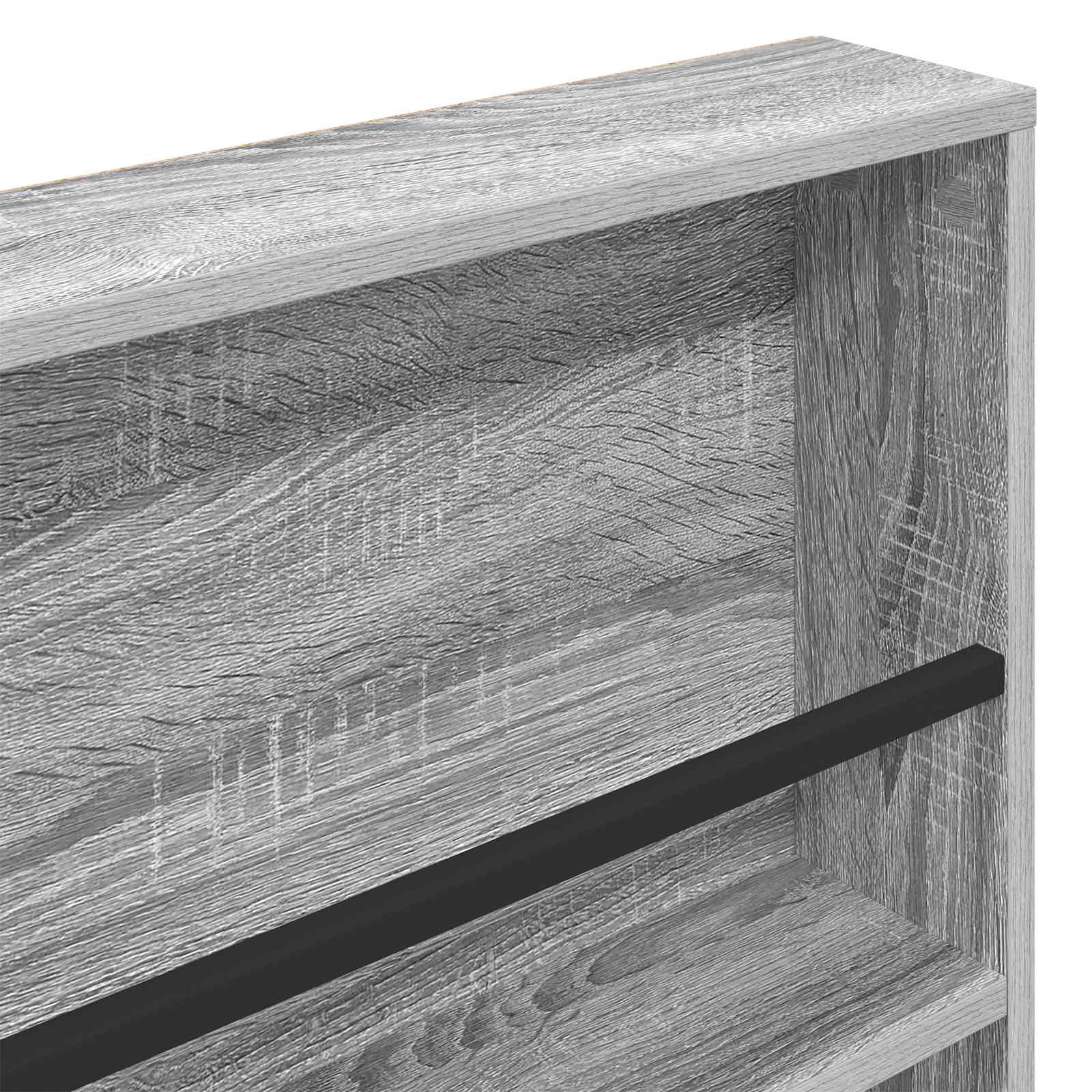 Tijdschrift Rek Grijs Sonoma 80 x 12 x 70 cm Bewerkt hout is nu te koop bij PeponiXL, paradijselijk wonen!