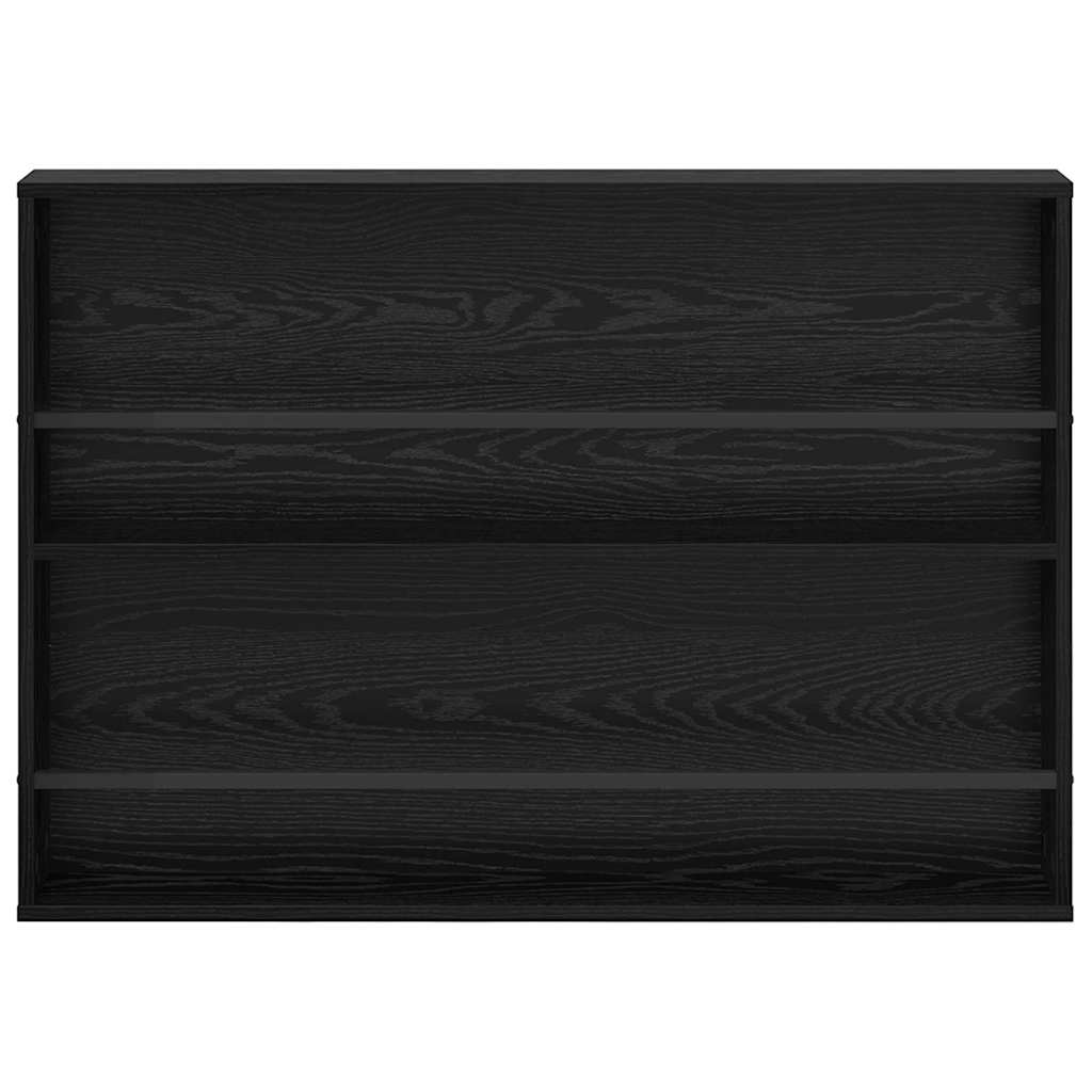 Tijdschrift Rek Zwart Eiken 100 x 12 x 70 cm Bewerkt hout is nu te koop bij PeponiXL, paradijselijk wonen!
