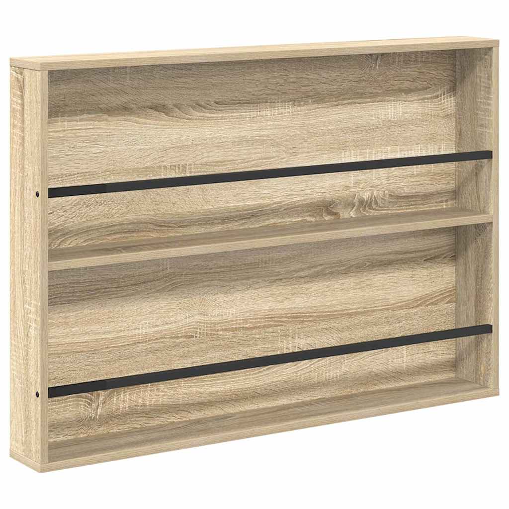 Tijdschrift Rek met plank 2 pcs Sonoma Eiken 100 x 12 x 70 cm is nu te koop bij PeponiXL, paradijselijk wonen!