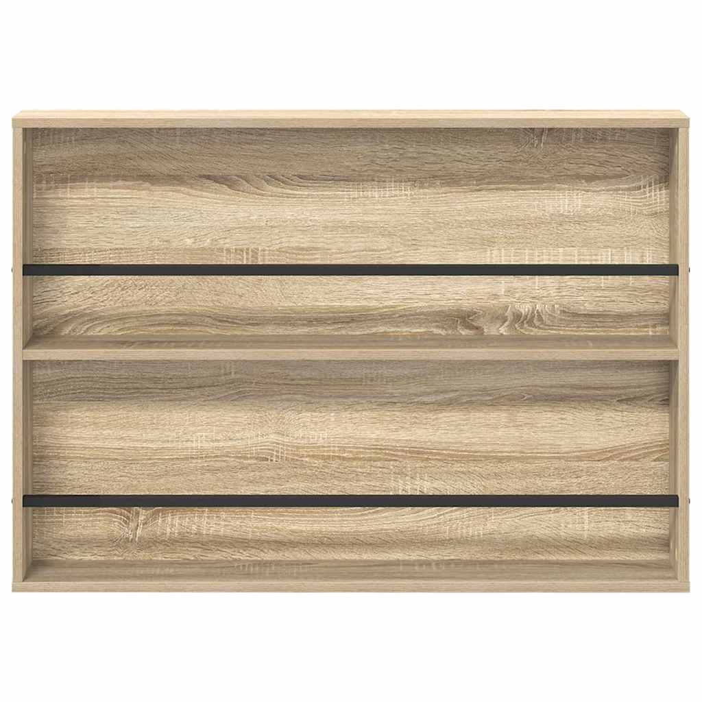 Tijdschrift Rek met plank 2 pcs Sonoma Eiken 100 x 12 x 70 cm is nu te koop bij PeponiXL, paradijselijk wonen!