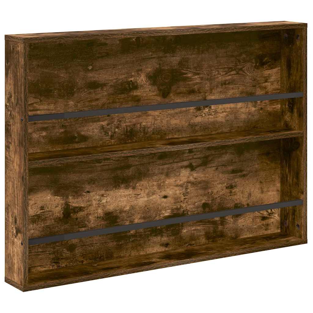 Tijdschrift Rek Gerookt eiken 100 x 12 x 70 cm Bewerkt hout is nu te koop bij PeponiXL, paradijselijk wonen!