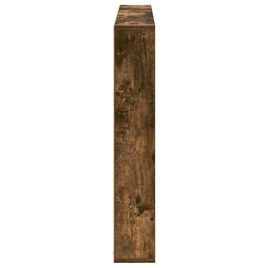 Tijdschrift Rek met plank 2 pcs Gerookt eiken 100 x 12 x 70 cm is nu te koop bij PeponiXL, paradijselijk wonen!
