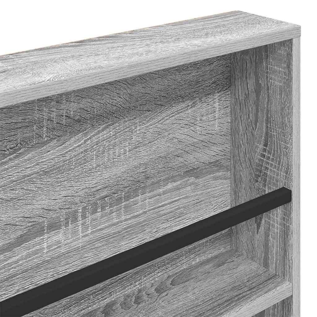 Tijdschrift Rek met plank 2 pcs Grijs Sonoma 100 x 12 x 70 cm is nu te koop bij PeponiXL, paradijselijk wonen!