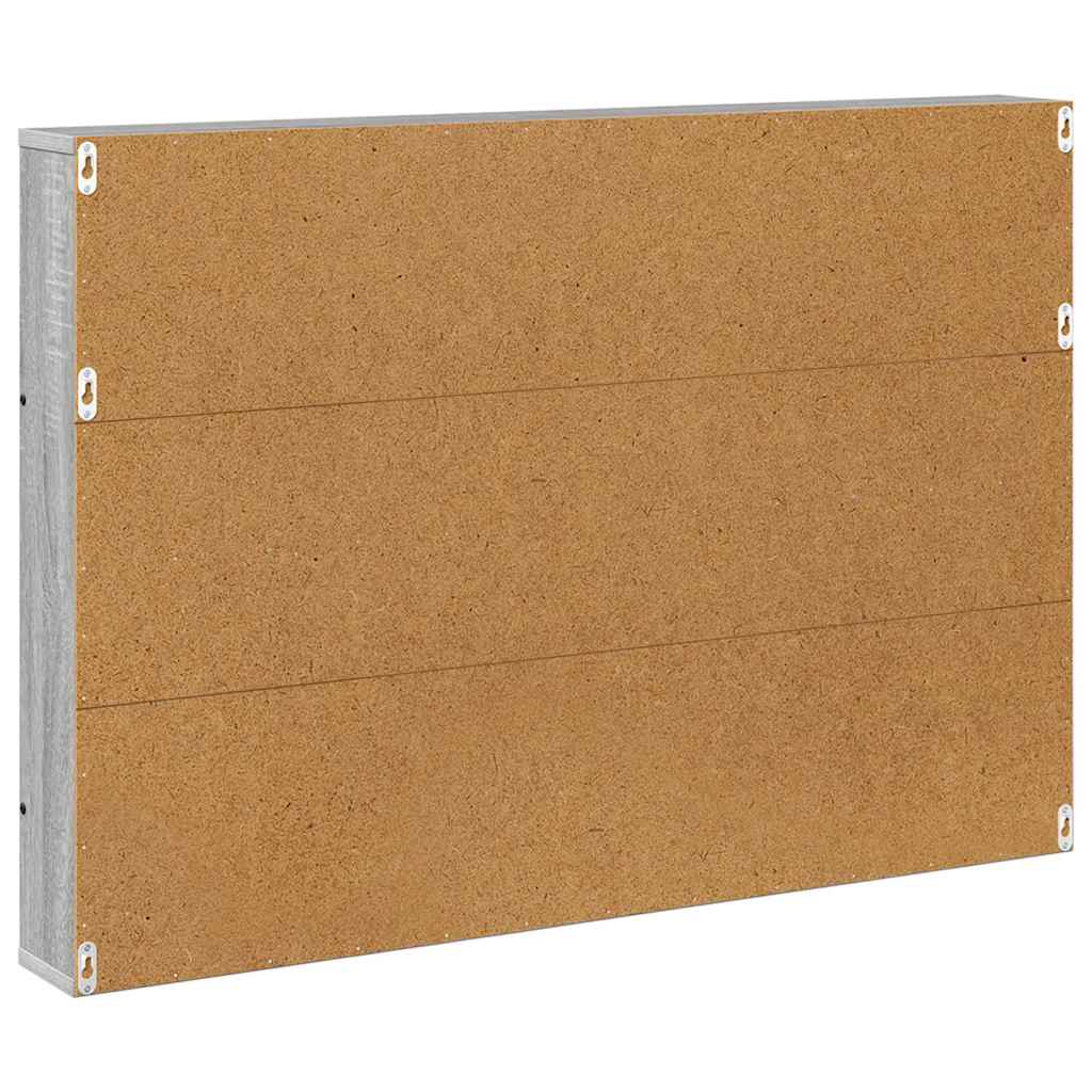 Tijdschrift Rek met plank 2 pcs Grijs Sonoma 100 x 12 x 70 cm is nu te koop bij PeponiXL, paradijselijk wonen!