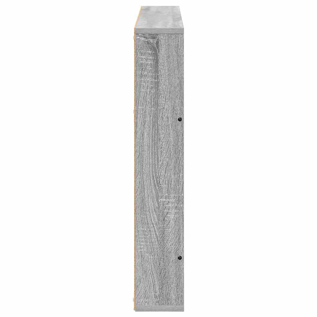 Tijdschrift Rek met plank 2 pcs Grijs Sonoma 100 x 12 x 70 cm is nu te koop bij PeponiXL, paradijselijk wonen!