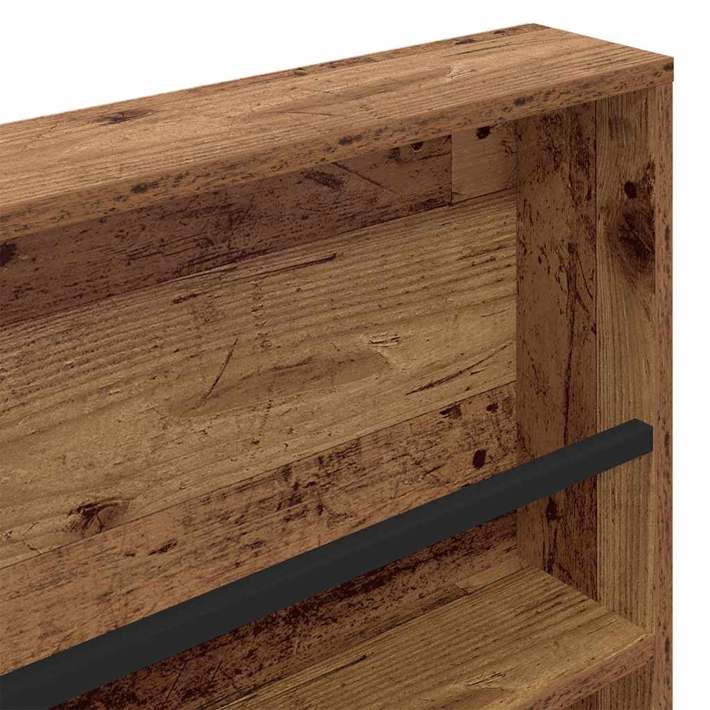 Tijdschrift Rek 2 pcs Oudhout 100 x 12 x 70 cm Bewerkt hout is nu te koop bij PeponiXL, paradijselijk wonen!