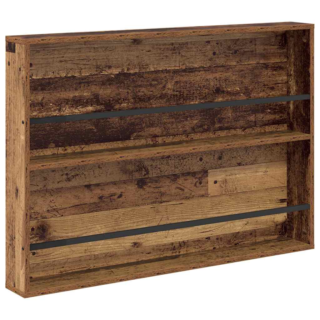 Tijdschrift Rek 2 pcs Oudhout 100 x 12 x 70 cm Bewerkt hout is nu te koop bij PeponiXL, paradijselijk wonen!