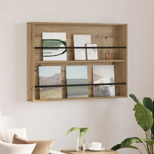 Tijdschrift Rek Artisan Eiken 100 x 12 x 70 cm Bewerkt hout is nu te koop bij PeponiXL, paradijselijk wonen!