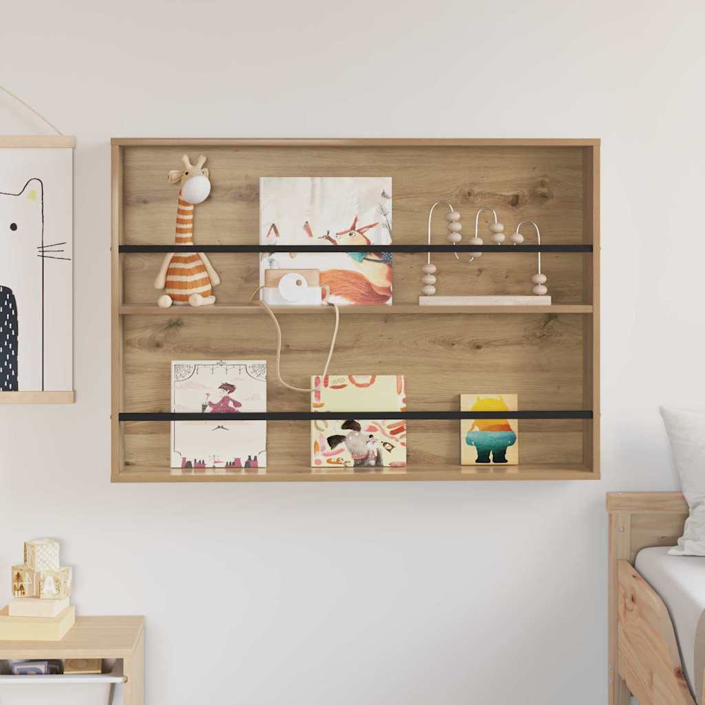 Tijdschrift Rek Artisan Eiken 100 x 12 x 70 cm Bewerkt hout is nu te koop bij PeponiXL, paradijselijk wonen!