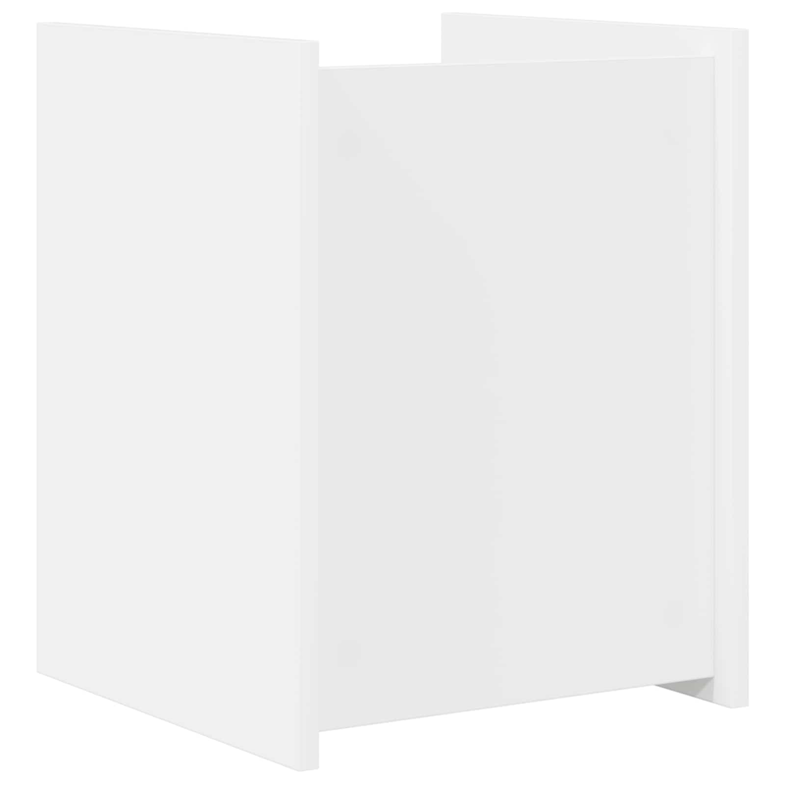 Tijdschrift Rek met plank Wit 35 x 35 x 45 cm Bewerkt hout is nu te koop bij PeponiXL, paradijselijk wonen!