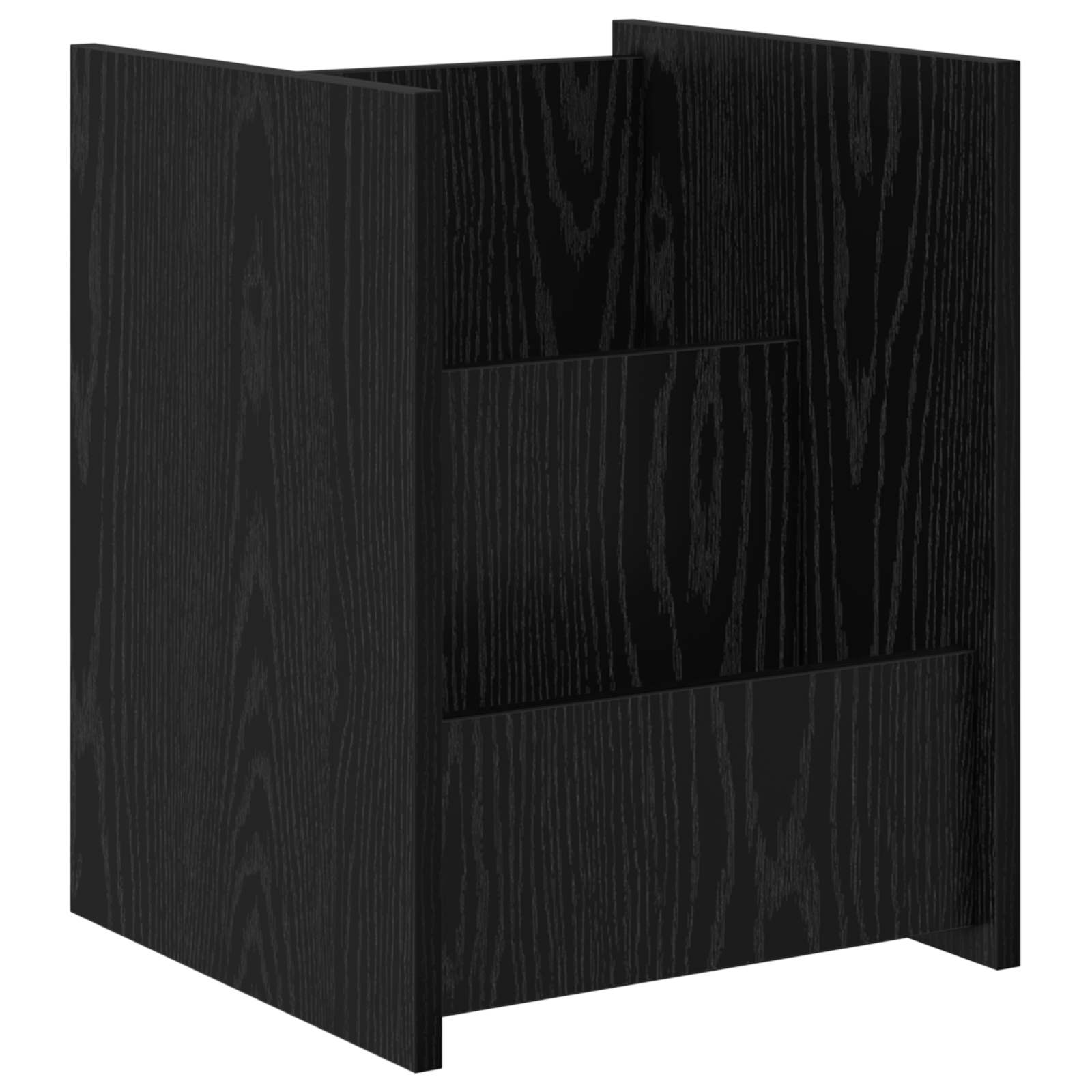 Tijdschrift Rek Zwart Eiken 35 x 35 x 45 cm Bewerkt hout is nu te koop bij PeponiXL, paradijselijk wonen!