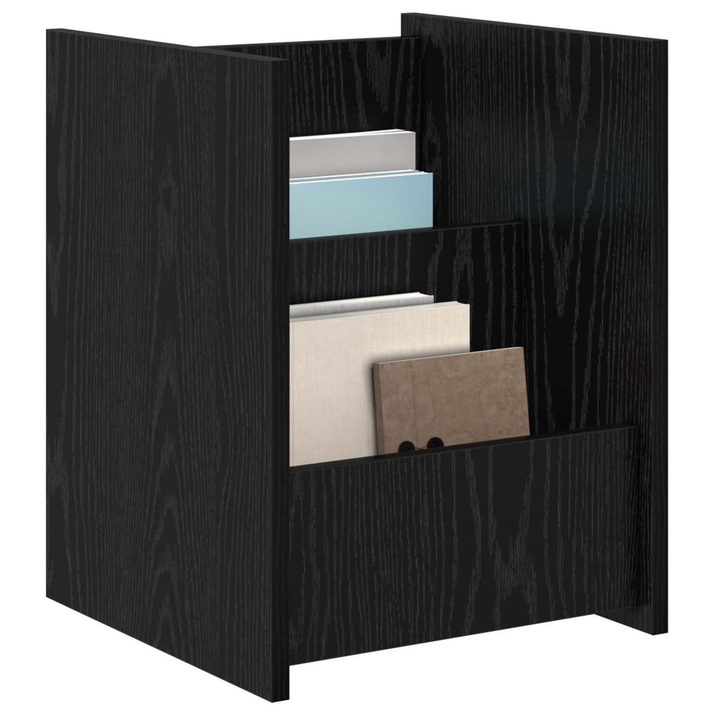 Tijdschrift Rek Zwart Eiken 35 x 35 x 45 cm Bewerkt hout is nu te koop bij PeponiXL, paradijselijk wonen!