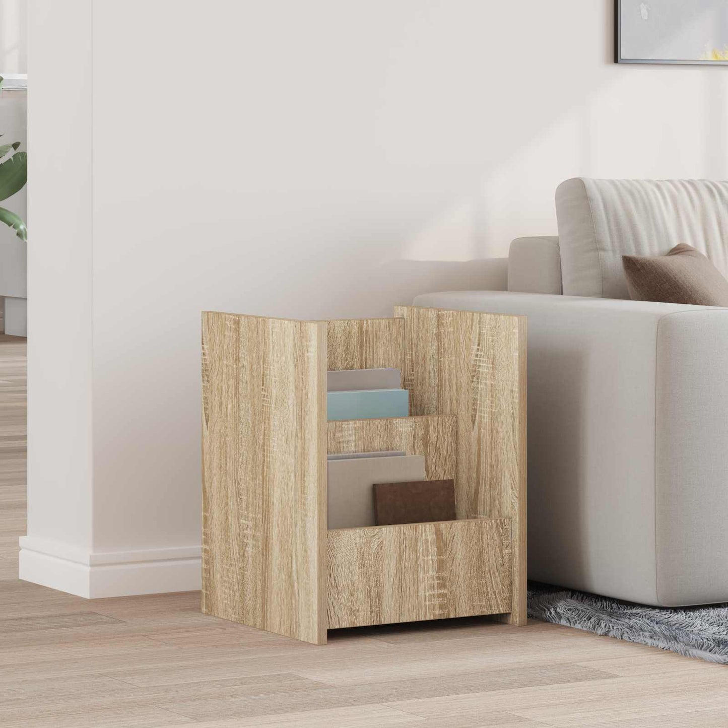 Tijdschrift Rek Sonoma Eiken 35 x 35 x 45 cm Bewerkt hout is nu te koop bij PeponiXL, paradijselijk wonen!