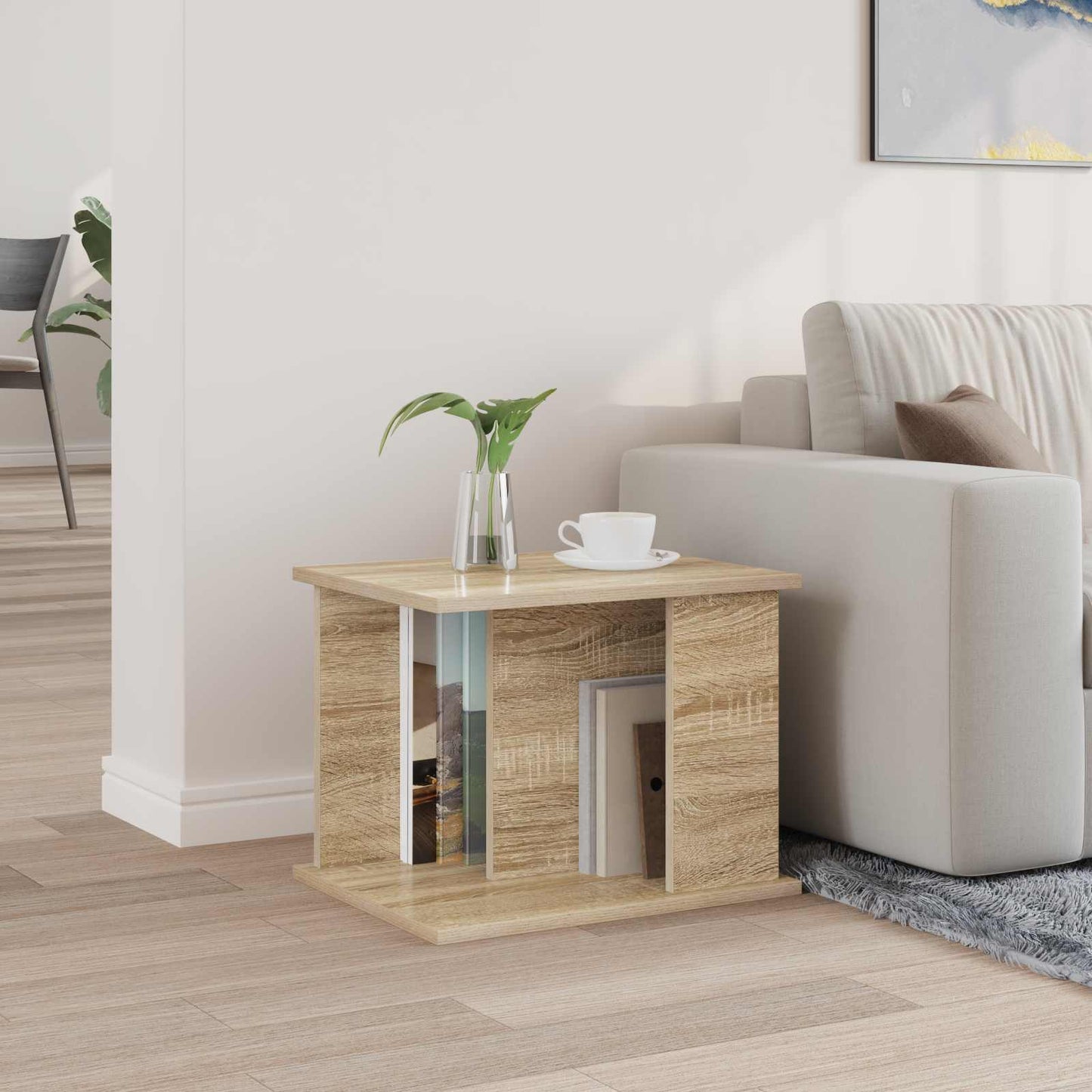 Tijdschrift Rek Sonoma Eiken 35 x 35 x 45 cm Bewerkt hout is nu te koop bij PeponiXL, paradijselijk wonen!