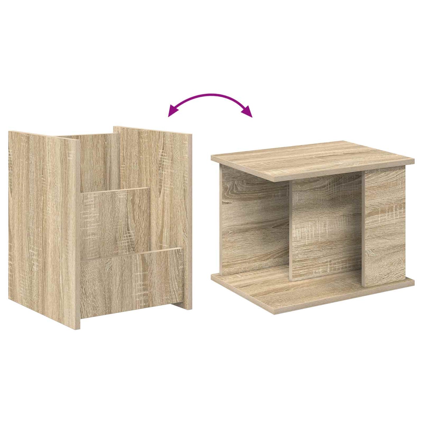 Tijdschrift Rek Sonoma Eiken 35 x 35 x 45 cm Bewerkt hout is nu te koop bij PeponiXL, paradijselijk wonen!