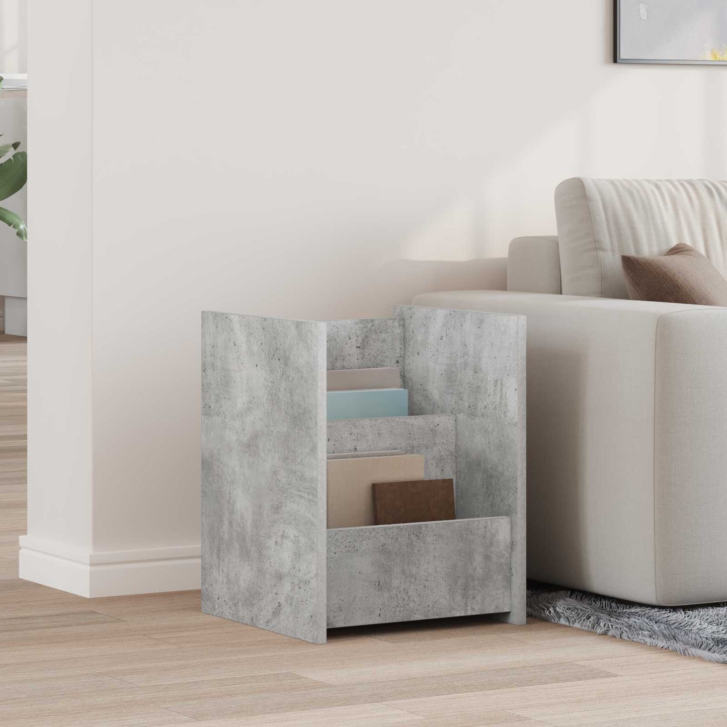Tijdschrift Rek Concerte Grijs 35 x 35 x 45 cm Bewerkt hout is nu te koop bij PeponiXL, paradijselijk wonen!