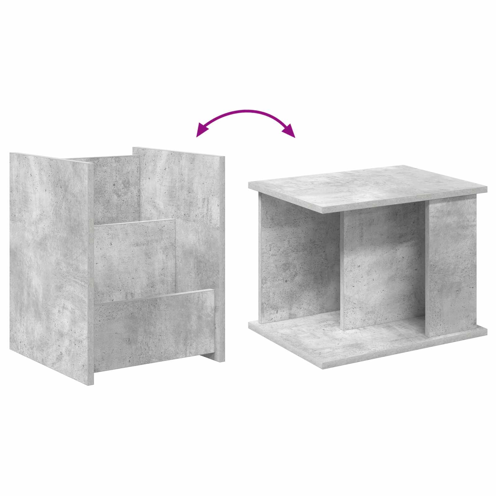 Tijdschrift Rek Concerte Grijs 35 x 35 x 45 cm Bewerkt hout is nu te koop bij PeponiXL, paradijselijk wonen!
