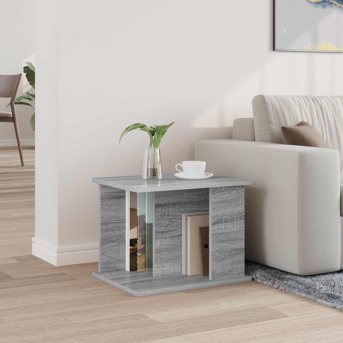 Tijdschrift Rek Grijs Sonoma 35 x 35 x 45 cm Bewerkt hout is nu te koop bij PeponiXL, paradijselijk wonen!