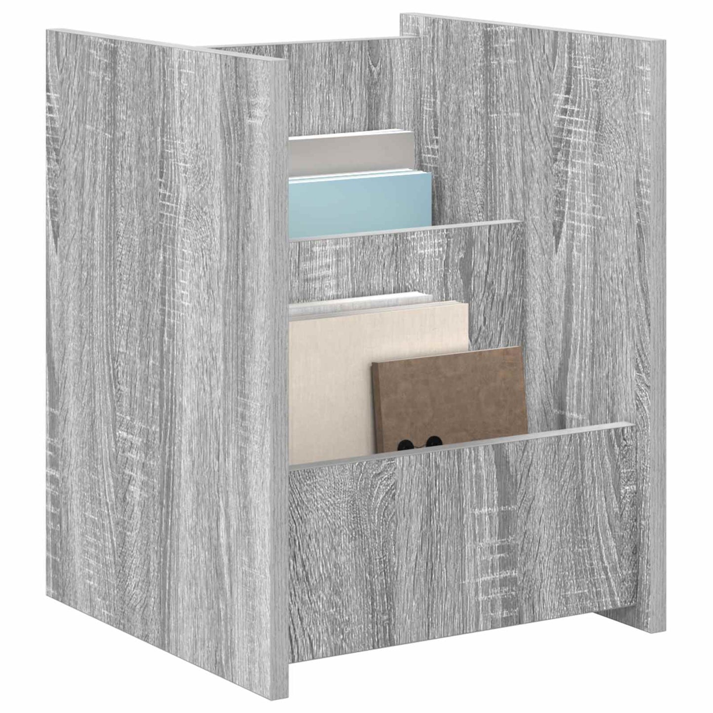 Tijdschrift Rek Grijs Sonoma 35 x 35 x 45 cm Bewerkt hout is nu te koop bij PeponiXL, paradijselijk wonen!