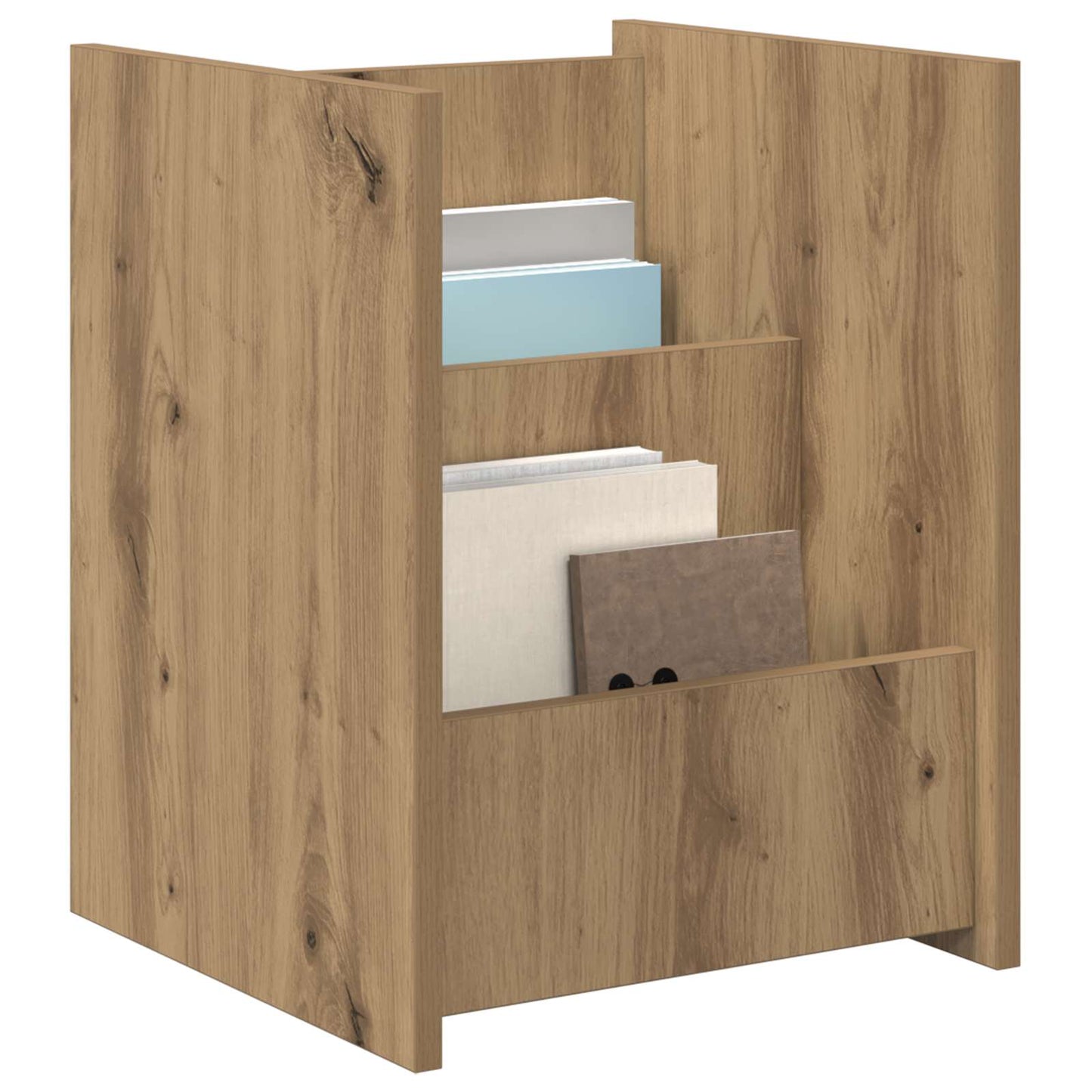Tijdschrift Rek Artisan Eiken 35 x 35 x 45 cm Bewerkt hout is nu te koop bij PeponiXL, paradijselijk wonen!