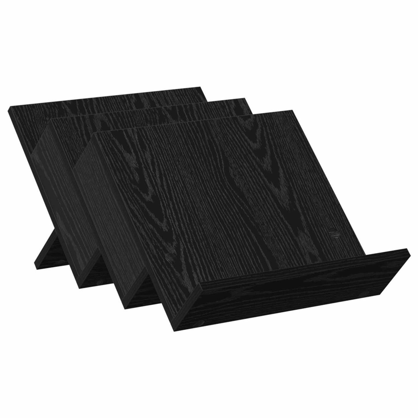 Tijdschrift Rek Zwart Eiken 53 x 40 x 28,5 cm Bewerkt hout is nu te koop bij PeponiXL, paradijselijk wonen!