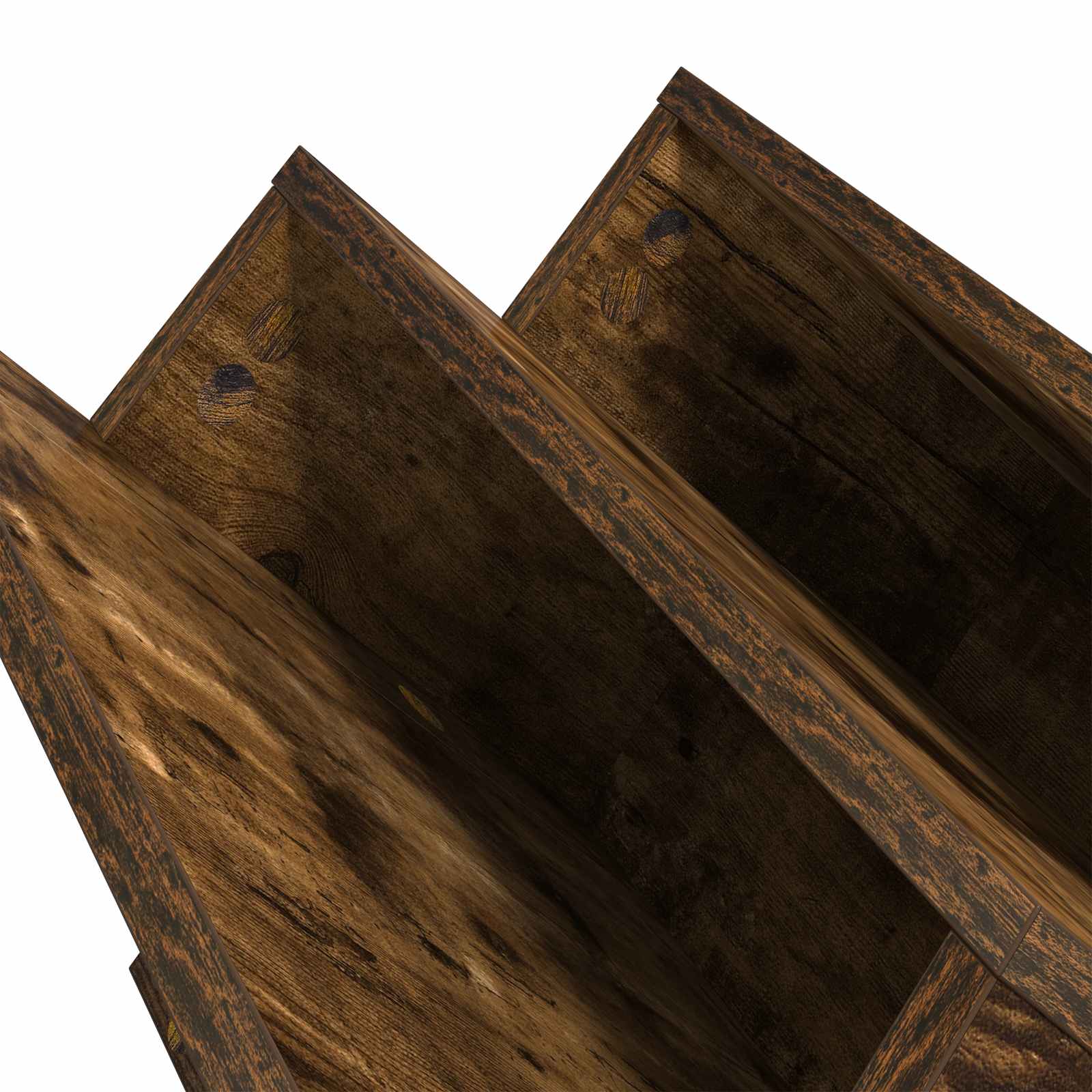 Tijdschrift Rek Gerookt eiken 53 x 40 x 28,5 cm Bewerkt hout is nu te koop bij PeponiXL, paradijselijk wonen!