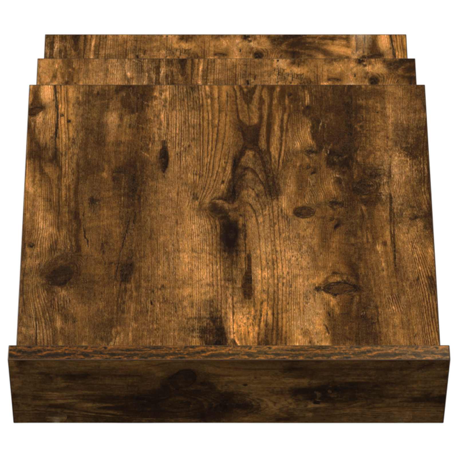 Tijdschrift Rek Gerookt eiken 53 x 40 x 28,5 cm Bewerkt hout is nu te koop bij PeponiXL, paradijselijk wonen!