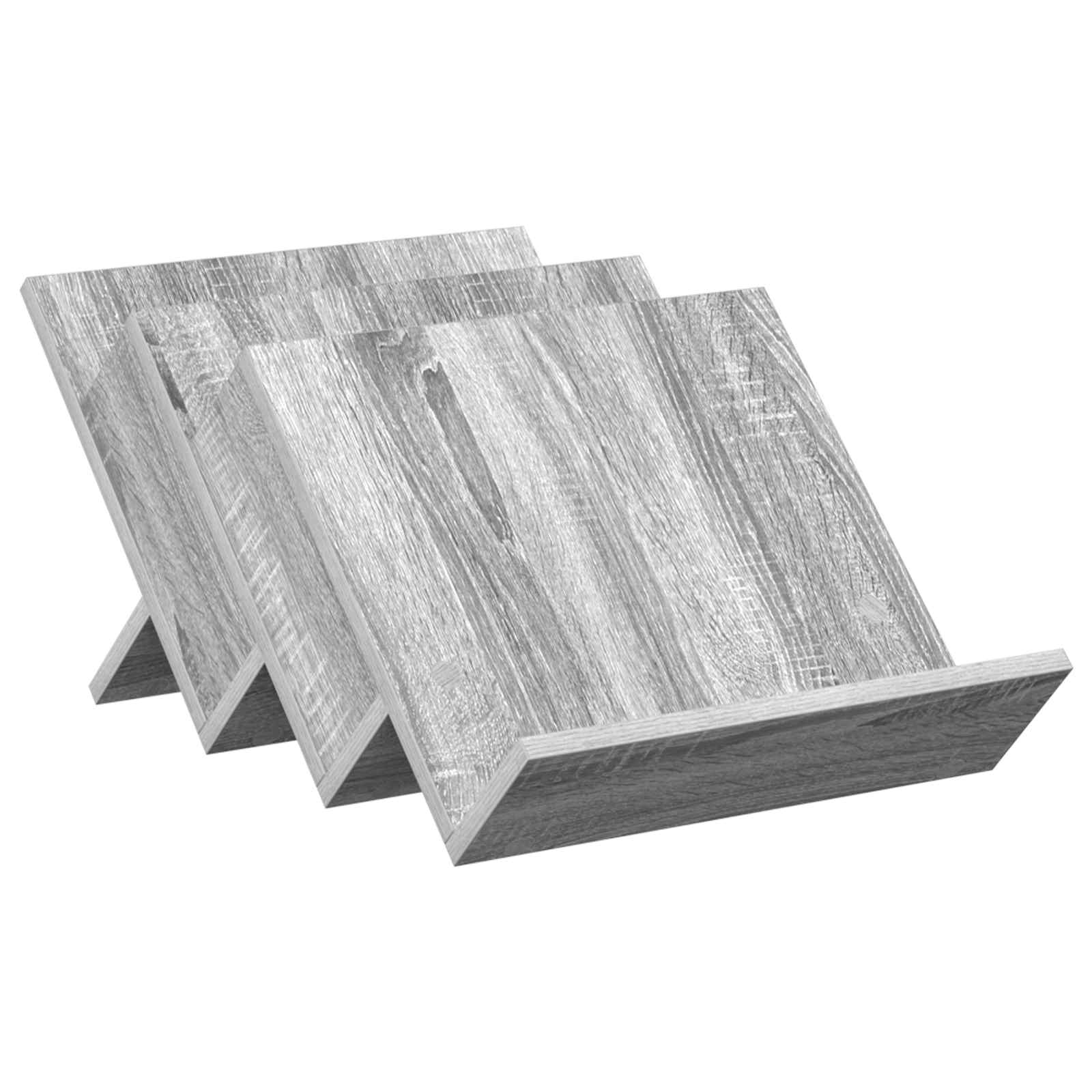 Tijdschrift Rek Grijs Sonoma 53 x 40 x 28,5 cm Bewerkt hout is nu te koop bij PeponiXL, paradijselijk wonen!