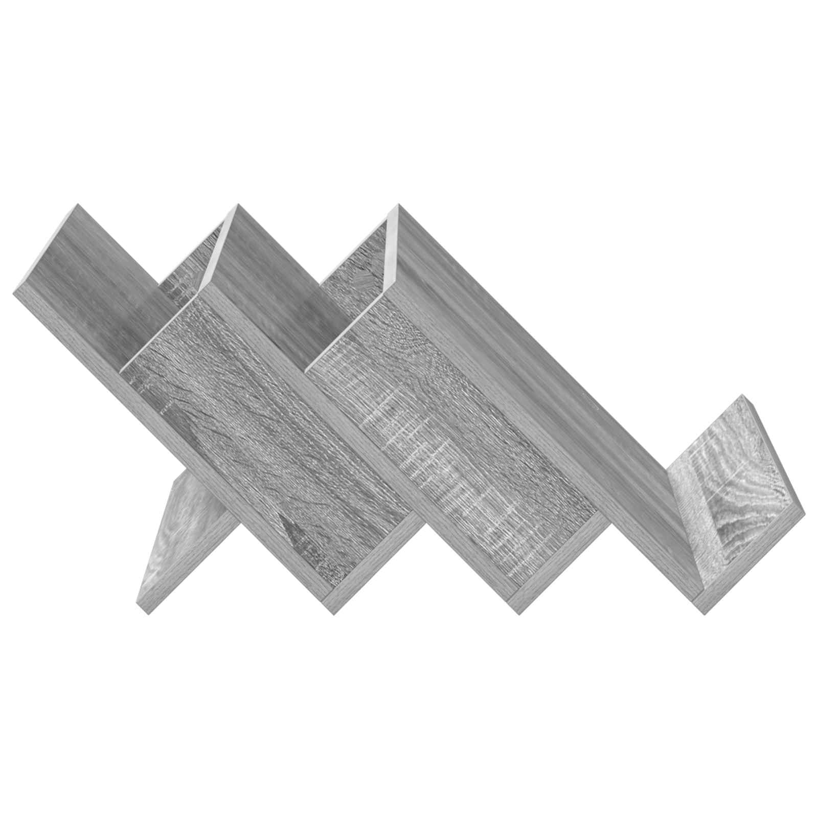 Tijdschrift Rek Grijs Sonoma 53 x 40 x 28,5 cm Bewerkt hout is nu te koop bij PeponiXL, paradijselijk wonen!
