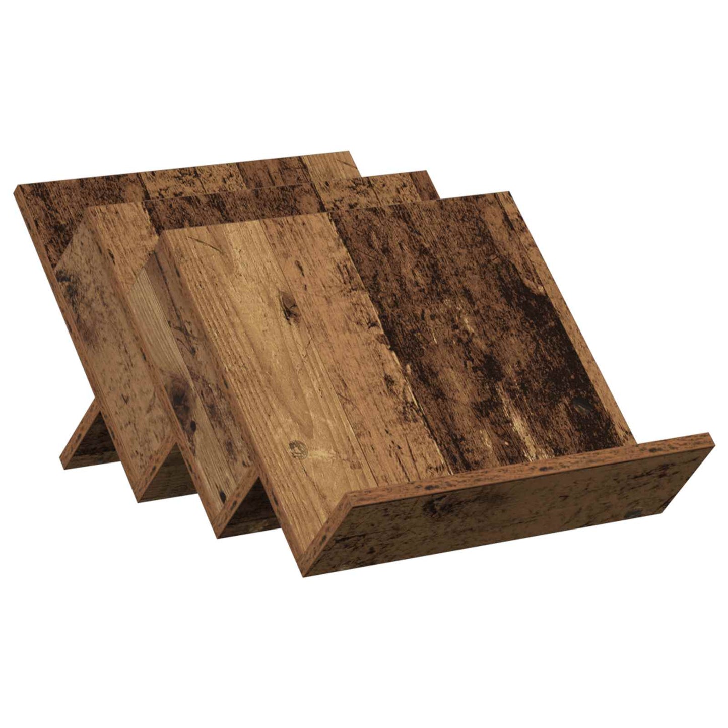 Tijdschrift Rek Oudhout 53 x 40 x 28,5 cm Bewerkt hout is nu te koop bij PeponiXL, paradijselijk wonen!