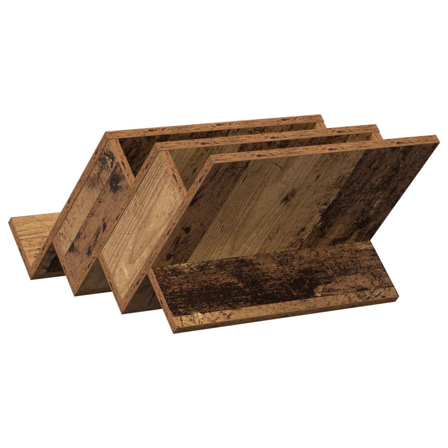 Tijdschrift Rek Oudhout 53 x 40 x 28,5 cm Bewerkt hout is nu te koop bij PeponiXL, paradijselijk wonen!