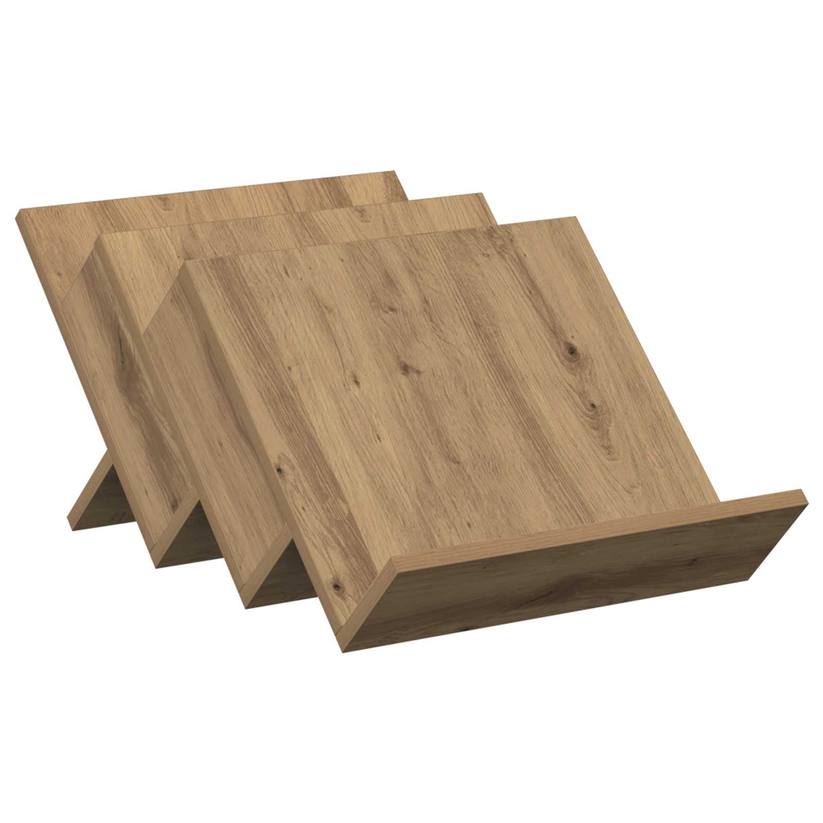 Tijdschrift Rek Artisan Eiken 53 x 40 x 28,5 cm Bewerkt hout is nu te koop bij PeponiXL, paradijselijk wonen!