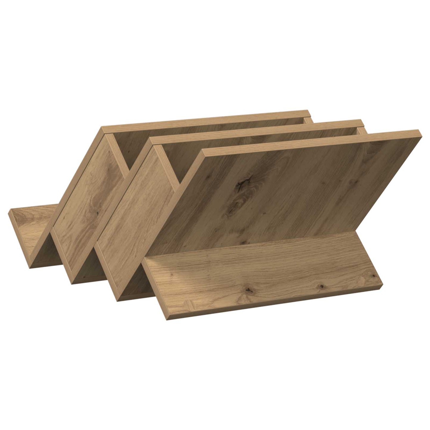 Tijdschrift Rek Artisan Eiken 53 x 40 x 28,5 cm Bewerkt hout is nu te koop bij PeponiXL, paradijselijk wonen!