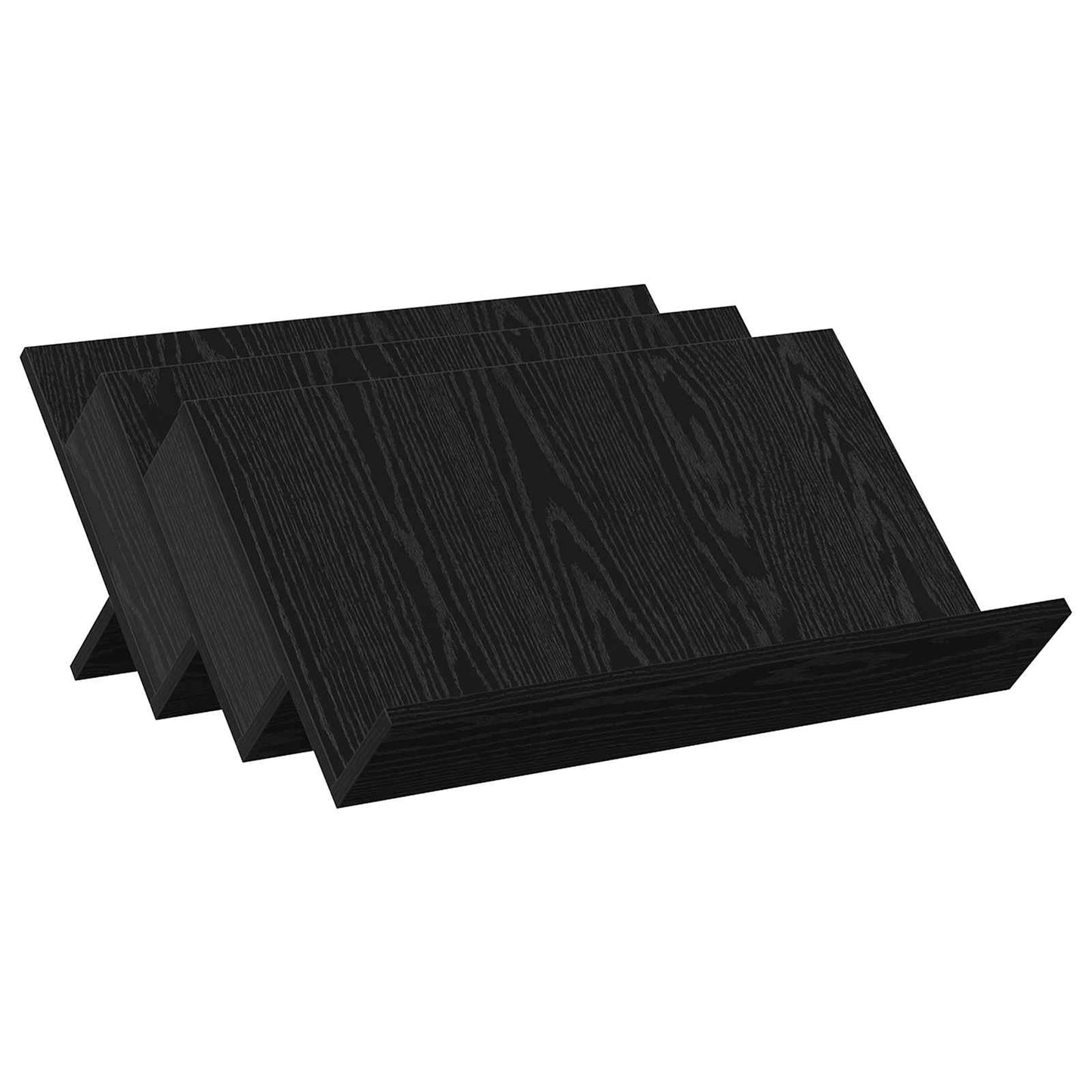 Tijdschrift Rek Zwart Eiken 65 x 53 x 28,5 cm Bewerkt hout is nu te koop bij PeponiXL, paradijselijk wonen!