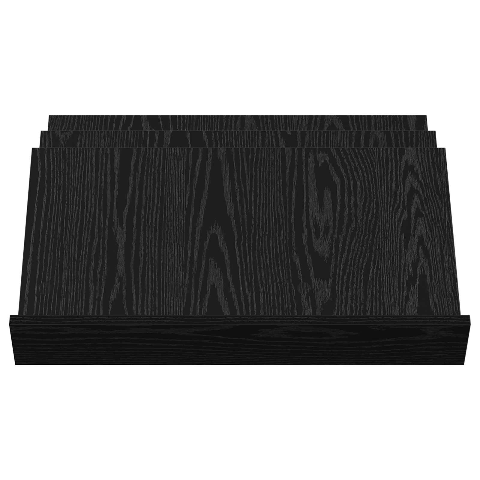 Tijdschrift Rek Zwart Eiken 65 x 53 x 28,5 cm Bewerkt hout is nu te koop bij PeponiXL, paradijselijk wonen!