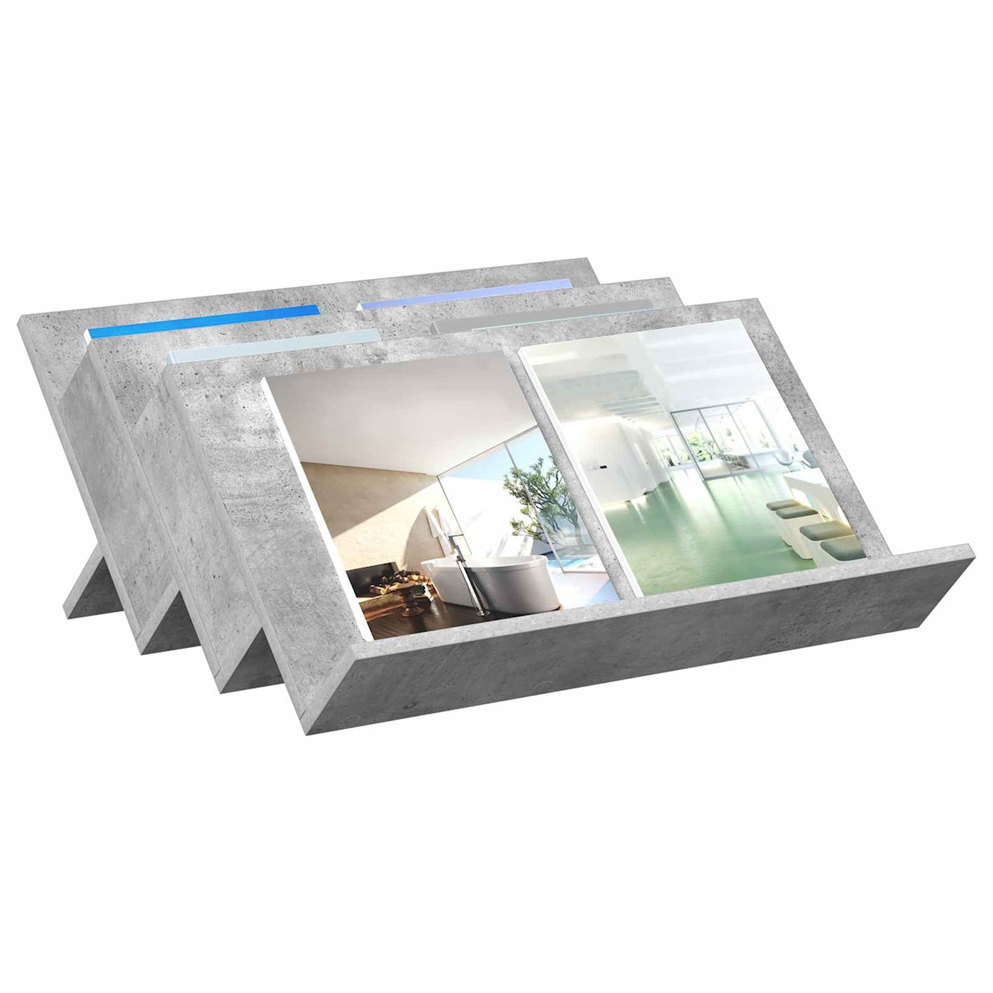 Tijdschrift Rek Concerte Grijs 65 x 53 x 28,5 cm Bewerkt hout is nu te koop bij PeponiXL, paradijselijk wonen!