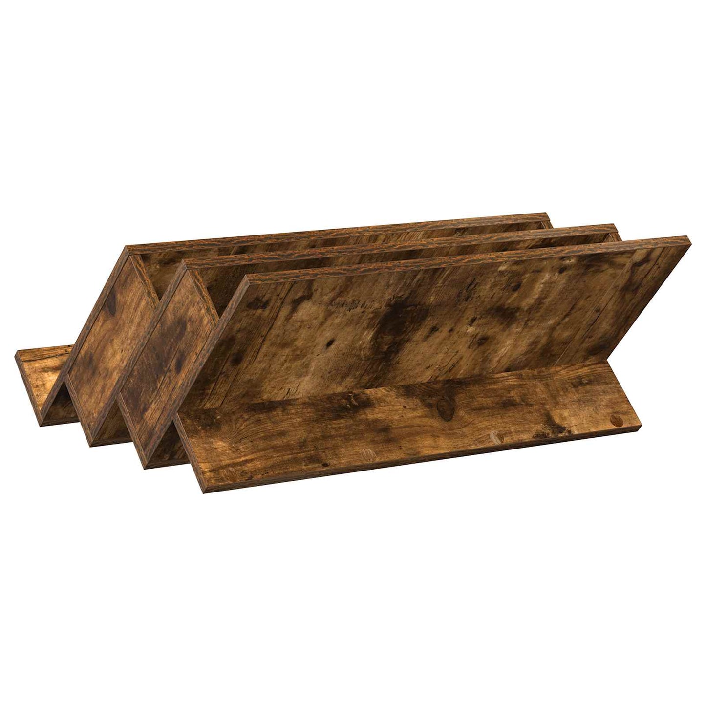 Tijdschrift Rek Gerookt eiken 65 x 53 x 28,5 cm Bewerkt hout is nu te koop bij PeponiXL, paradijselijk wonen!