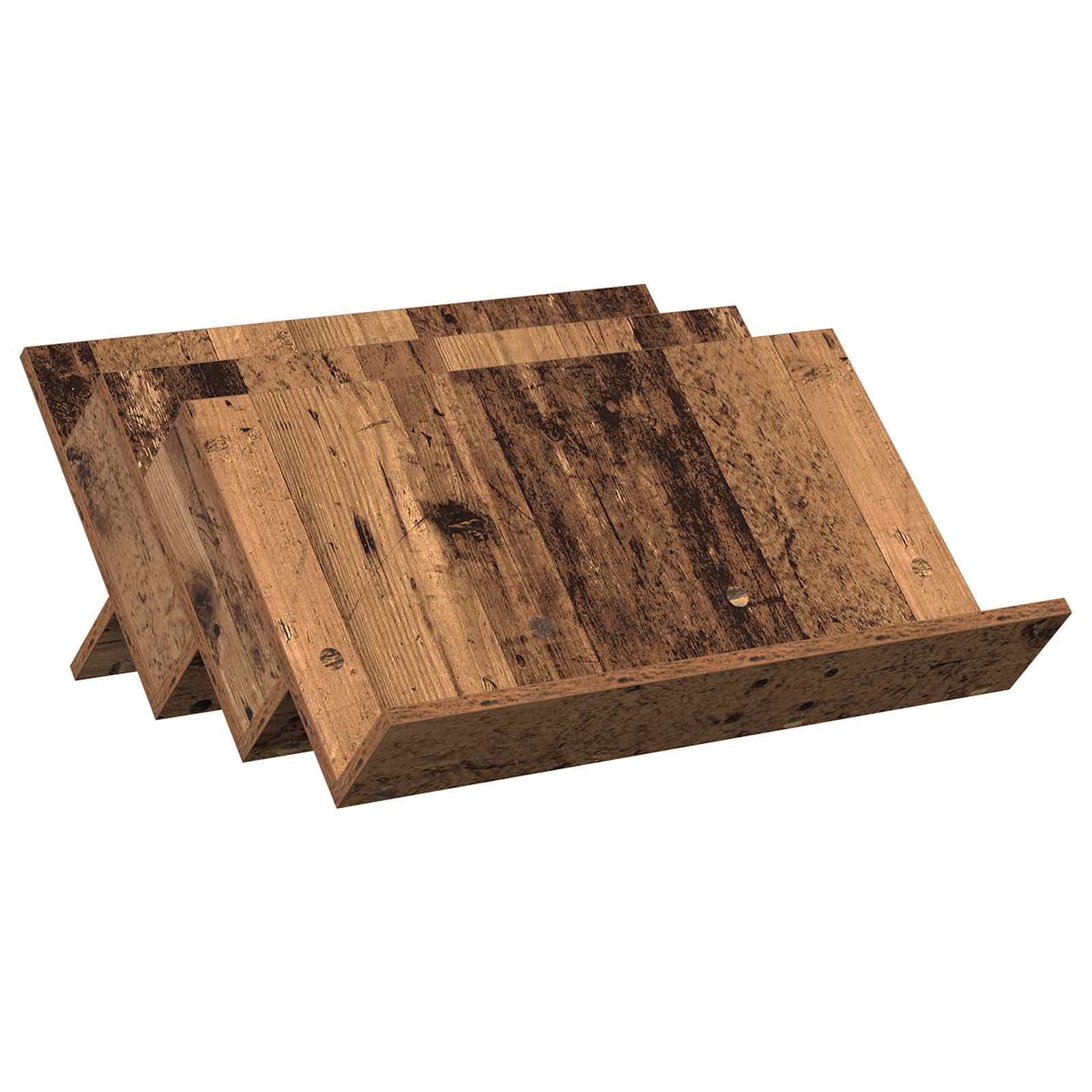 Tijdschrift Rek Oudhout 65 x 53 x 28,5 cm Bewerkt hout is nu te koop bij PeponiXL, paradijselijk wonen!