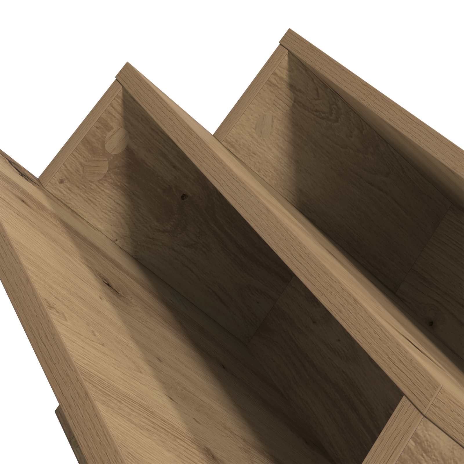 Tijdschrift Rek Artisan Eiken 65 x 53 x 28,5 cm Bewerkt hout is nu te koop bij PeponiXL, paradijselijk wonen!