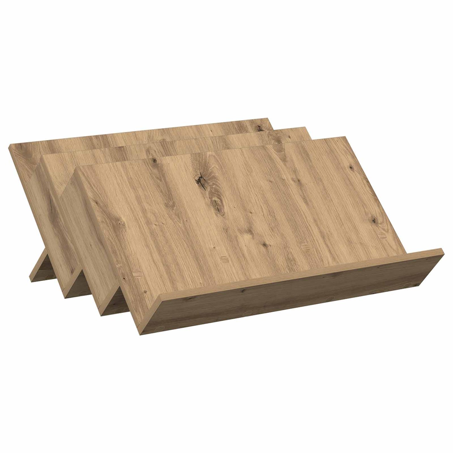 Tijdschrift Rek Artisan Eiken 65 x 53 x 28,5 cm Bewerkt hout is nu te koop bij PeponiXL, paradijselijk wonen!