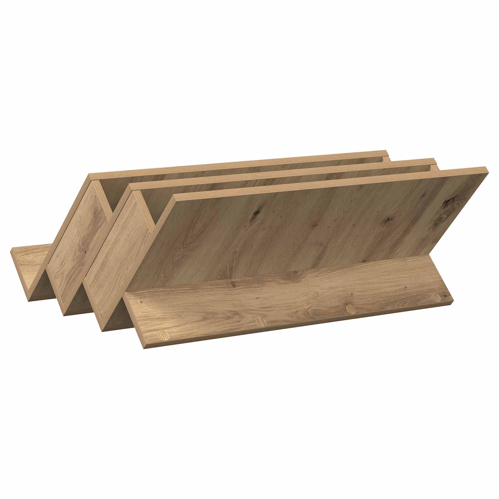 Tijdschrift Rek Artisan Eiken 65 x 53 x 28,5 cm Bewerkt hout is nu te koop bij PeponiXL, paradijselijk wonen!