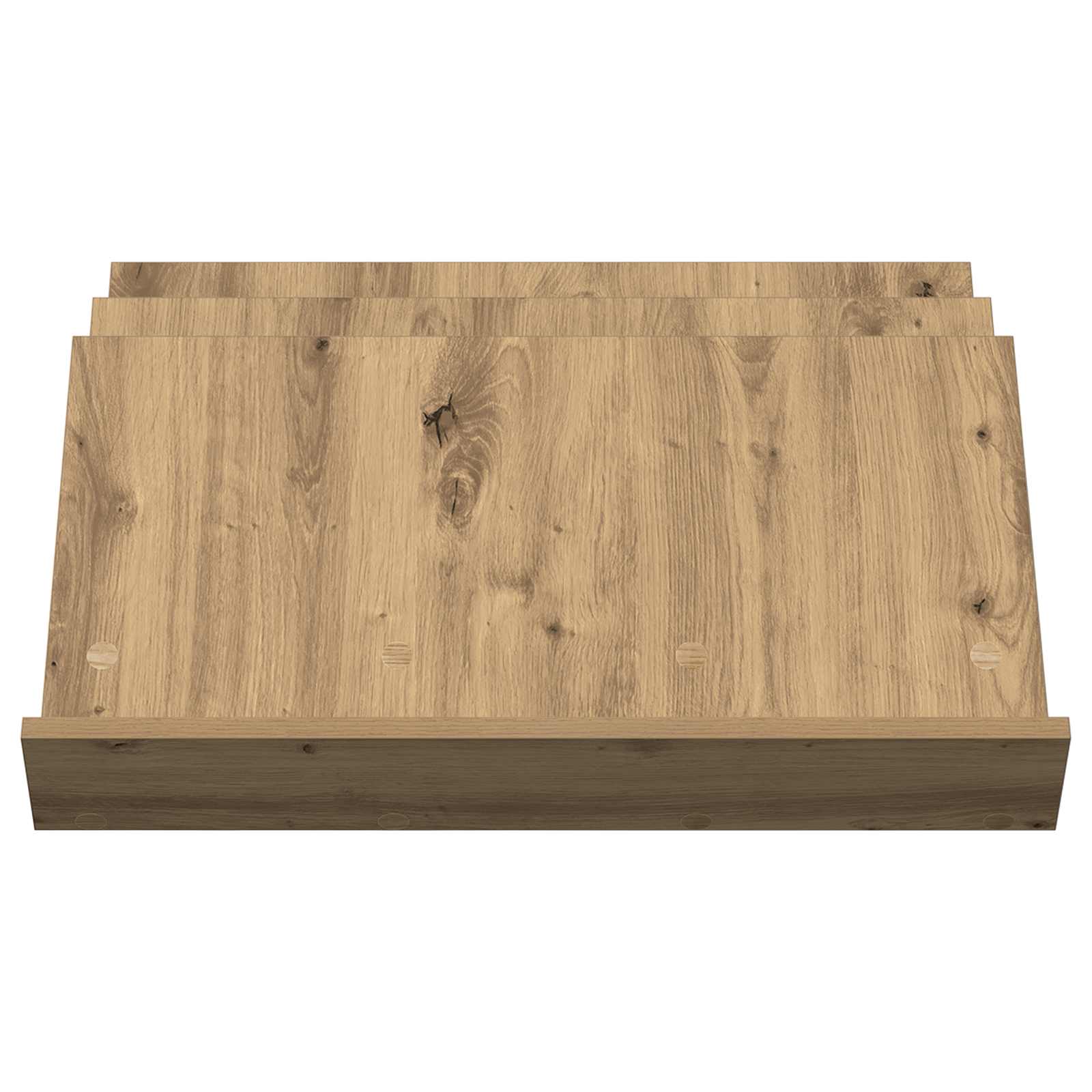 Tijdschrift Rek Artisan Eiken 65 x 53 x 28,5 cm Bewerkt hout is nu te koop bij PeponiXL, paradijselijk wonen!