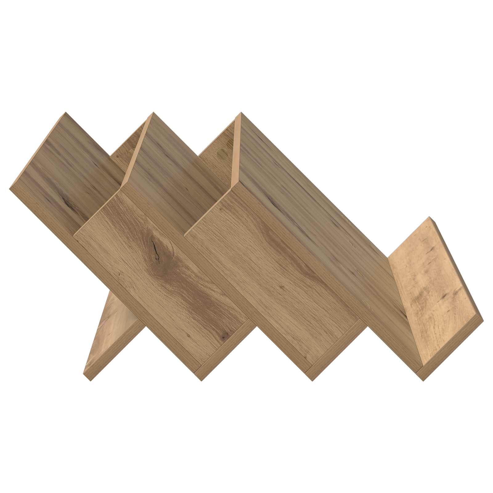 Tijdschrift Rek Artisan Eiken 65 x 53 x 28,5 cm Bewerkt hout is nu te koop bij PeponiXL, paradijselijk wonen!