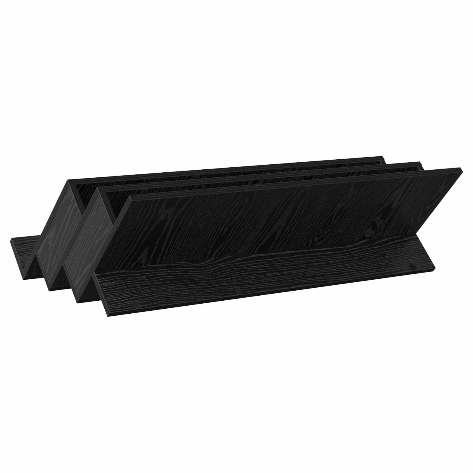 Tijdschrift Rek Zwart Eiken 90 x 53 x 28,5 cm Bewerkt hout is nu te koop bij PeponiXL, paradijselijk wonen!