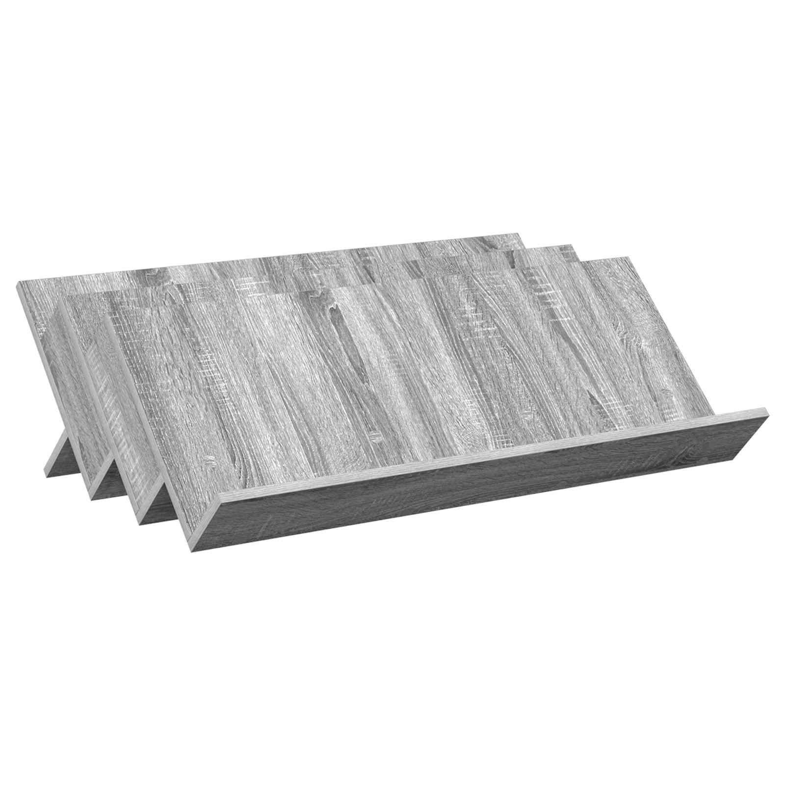 Tijdschrift Rek Grijs Sonoma 90 x 53 x 28,5 cm Bewerkt hout is nu te koop bij PeponiXL, paradijselijk wonen!