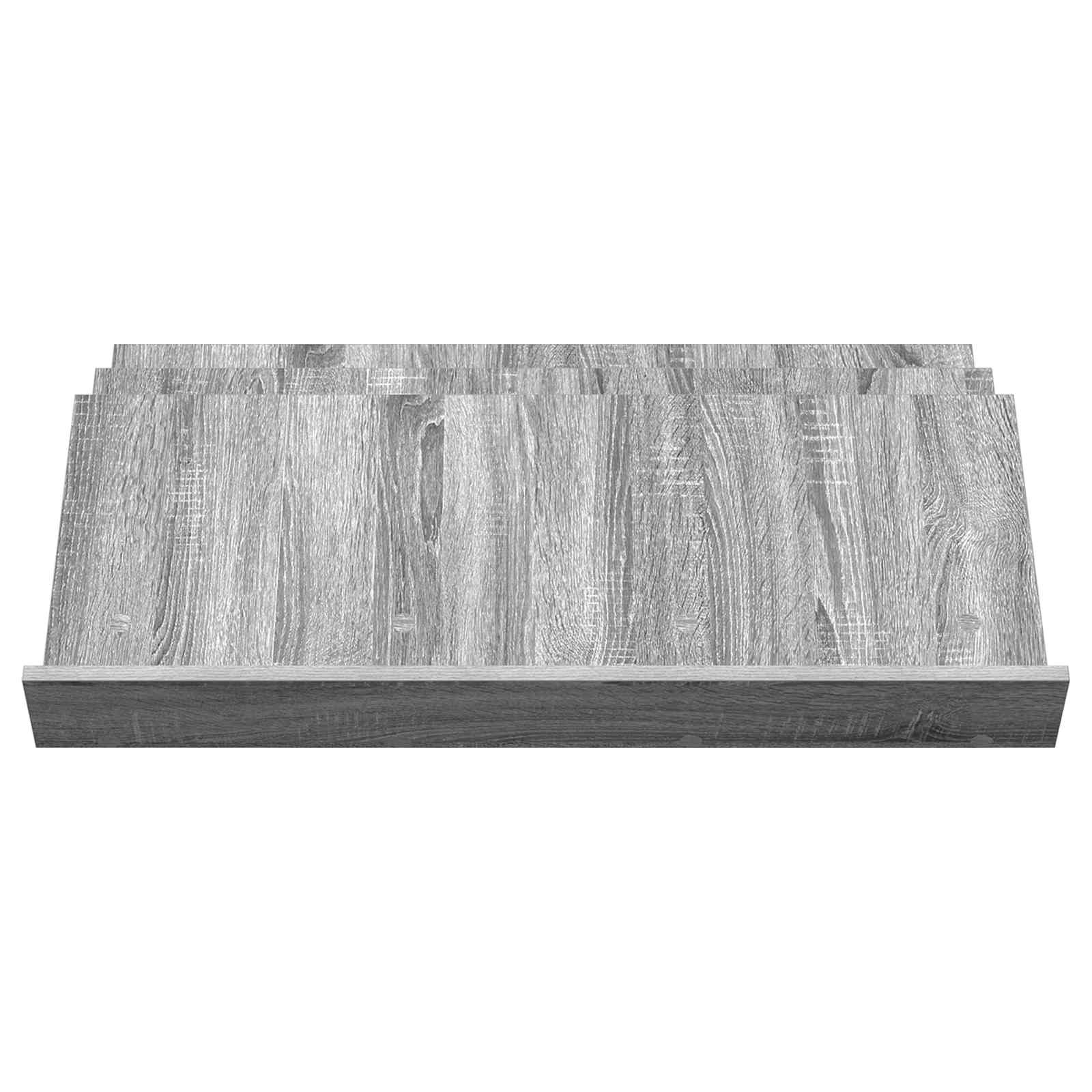 Tijdschrift Rek Grijs Sonoma 90 x 53 x 28,5 cm Bewerkt hout is nu te koop bij PeponiXL, paradijselijk wonen!