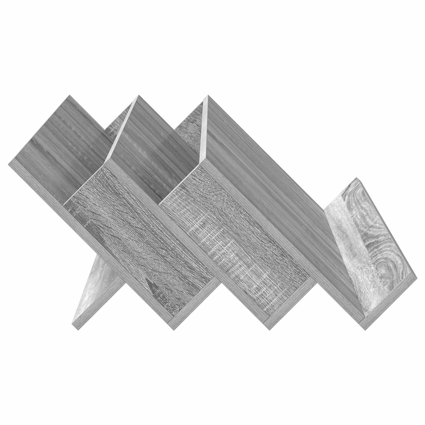 Tijdschrift Rek Grijs Sonoma 90 x 53 x 28,5 cm Bewerkt hout is nu te koop bij PeponiXL, paradijselijk wonen!